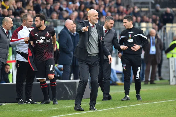 Italian Soccer Serie A Campeonato Masculino Cagliari vs AC Milan — Foto de Stock