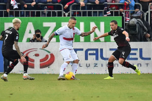 Italiaans kampioenschap voetbal Serie A mannen Cagliari vs Ac Milan — Stockfoto