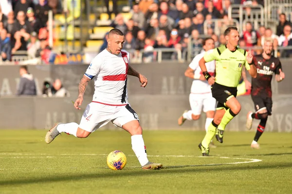 Olasz labdarúgó Serie A Men Championship Cagliari vs Ac Milan — Stock Fotó