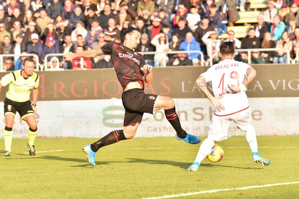 Italian Soccer Serie A Campeonato Masculino Cagliari vs AC Milan —  Fotos de Stock