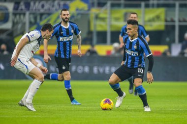 İtalyan Futbol Serisi A Erkekler Şampiyonası Inter Atalanta 'ya karşı