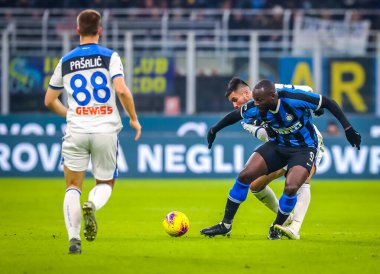 İtalyan Futbol Serisi A Erkekler Şampiyonası Inter Atalanta 'ya karşı