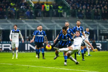 İtalyan Futbol Serisi A Erkekler Şampiyonası Inter Atalanta 'ya karşı