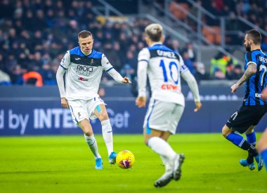 İtalyan Futbol Serisi A Erkekler Şampiyonası Inter Atalanta 'ya karşı