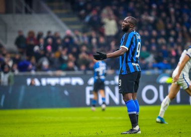 İtalyan Futbol Serisi A Erkekler Şampiyonası Inter Atalanta 'ya karşı