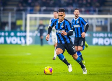 İtalyan Futbol Serisi A Erkekler Şampiyonası Inter Atalanta 'ya karşı