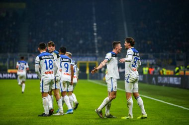 İtalyan Futbol Serisi A Erkekler Şampiyonası Inter Atalanta 'ya karşı