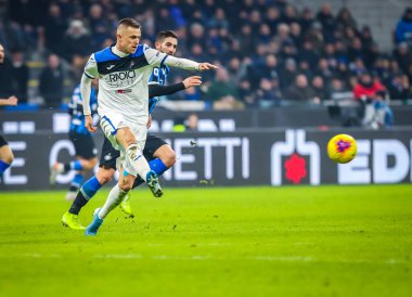 İtalyan Futbol Serisi A Erkekler Şampiyonası Inter Atalanta 'ya karşı