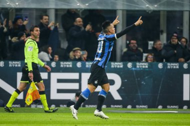 İtalyan Futbol Serisi A Erkekler Şampiyonası Inter Atalanta 'ya karşı