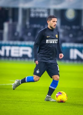 İtalyan Futbol Serisi A Erkekler Şampiyonası Inter Atalanta 'ya karşı