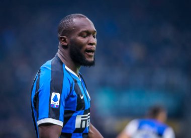 İtalyan Futbol Serisi A Erkekler Şampiyonası Inter Atalanta 'ya karşı