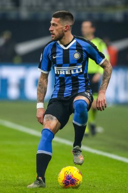 İtalyan Futbol Serisi A Erkekler Şampiyonası Inter Atalanta 'ya karşı