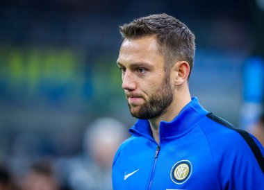 İtalyan Futbol Serisi A Erkekler Şampiyonası Inter Atalanta 'ya karşı