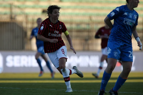 Ιταλική Ποδόσφαιρο Serie A γυναικείο πρωτάθλημα Ac Μιλάνο εναντίον Empoli Ladies — Φωτογραφία Αρχείου