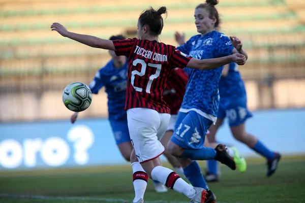 Italiaans kampioenschap voetbal Serie A vrouwen Ac Milan vs Empoli dames — Stockfoto