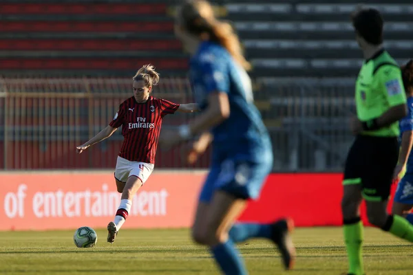 Campionato Italiano Calcio Serie A Femminile AC Milan vs Empoli Ladies — Foto Stock