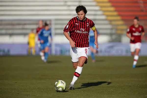 Італійська футбольна серія A Women Championship Ac Milan vs Empoli Ladies — стокове фото