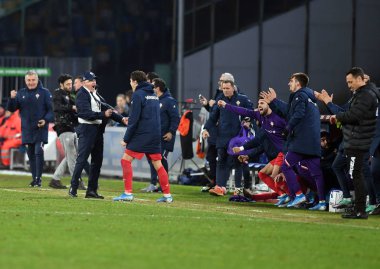 İtalyan Futbolu Serie A Men Championship Ssc Napoli Acf Fiorentina 'ya karşı