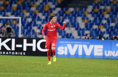 İtalyan Futbolu Serie A Men Championship Ssc Napoli Acf Fiorentina 'ya karşı