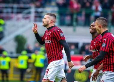 İtalyan Futbolu Serie A Men Şampiyonası Milan Udinese 'ye karşı