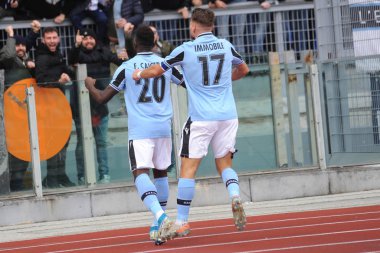 İtalyan Futbolu Serisi A Erkekler Şampiyonası Lazio Sampdoria 'ya karşı 