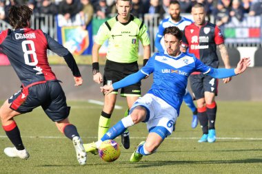 İtalyan Futbol Serisi A Erkekler Şampiyonası Brescia, Cagliari 'ye karşı