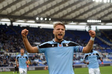 İtalyan Futbolu Serisi A Erkekler Şampiyonası Lazio Sampdoria 'ya karşı 