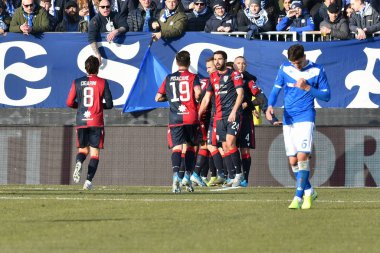 İtalyan Futbol Serisi A Erkekler Şampiyonası Brescia, Cagliari 'ye karşı