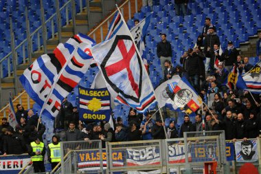 İtalyan Futbolu Serisi A Erkekler Şampiyonası Lazio Sampdoria 'ya karşı 