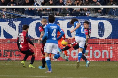 İtalyan Futbol Serisi A Erkekler Şampiyonası Brescia, Cagliari 'ye karşı