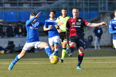 İtalyan Futbol Serisi A Erkekler Şampiyonası Brescia, Cagliari 'ye karşı