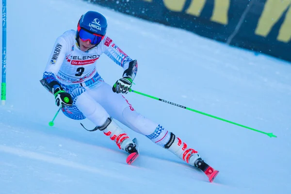 Esquí Copa del Mundo SKI - Slalom Gigante Mujeres —  Fotos de Stock