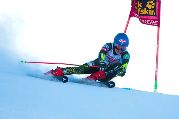 Ski SKI World Cup - Giant Slalom Women — 스톡 사진
