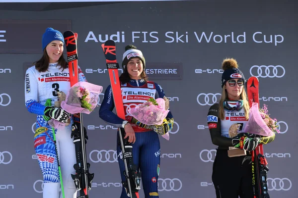 Esquí Copa del Mundo SKI - Slalom Gigante Mujeres — Foto de Stock