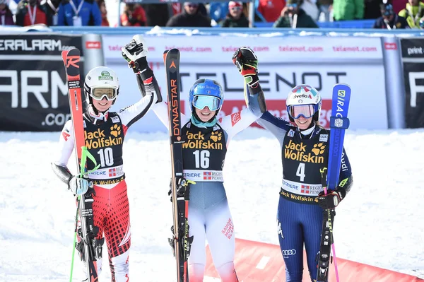 Esquí SKY Copa del Mundo - Paralelo Gigante Slalom Mujeres — Foto de Stock