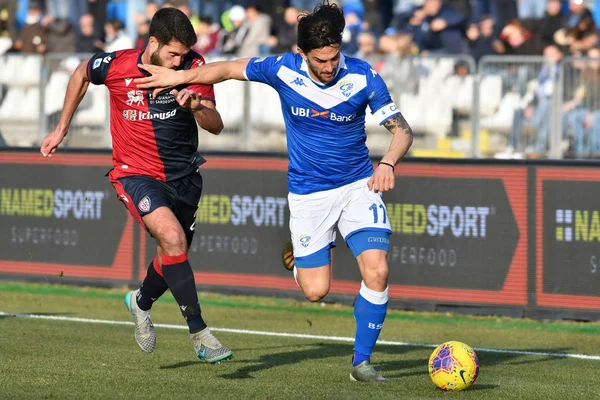 Campionato Italiano Calcio Serie A Uomini Brescia-Cagliari — Foto Stock