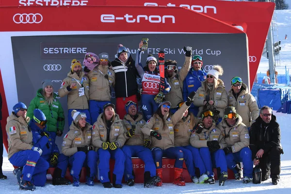 Ski Ski World Cup - Olbrzymi Slalom Kobiety — Zdjęcie stockowe