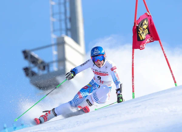 Esquí Copa del Mundo SKI - Slalom Gigante Mujeres —  Fotos de Stock