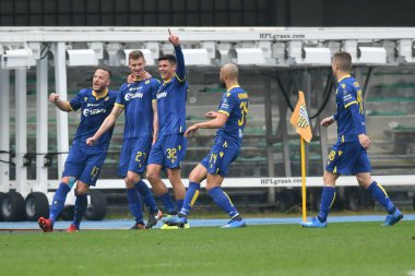 İtalyan Serie A futbol maçı Hellas Verona 'ya karşı Us Lecce