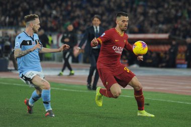 Roma, Ss Lazio 'ya karşı İtalya Serie A futbol karşılaşması