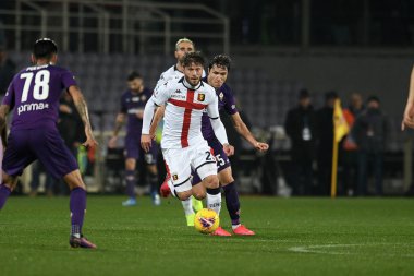 İtalyan Serisi A futbol maçı Acf Fiorentina Cenova Cfc 'ye karşı