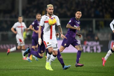 İtalyan Serisi A futbol maçı Acf Fiorentina Cenova Cfc 'ye karşı