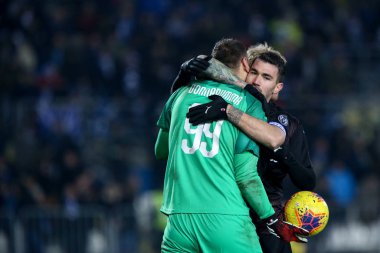 İtalyan Futbolu Serisi A Erkekler Şampiyonası Brescia Milan 'a karşı