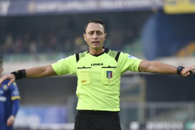 İtalyan Serie A futbol maçı Hellas Verona 'ya karşı Us Lecce