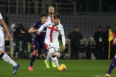 İtalyan Serisi A futbol maçı Acf Fiorentina Cenova Cfc 'ye karşı