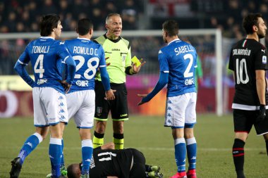 İtalyan Futbolu Serisi A Erkekler Şampiyonası Brescia Milan 'a karşı