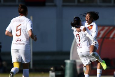 İtalyan Futbolu Serisi A Kadınlar Şampiyonası Ac Milan Roman Kadınlara Karşı