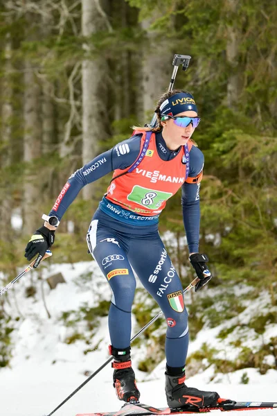 Biathlon BMW IBU World Cup - staffetta mix singola — Foto Stock