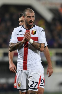 İtalyan Serisi A futbol maçı Acf Fiorentina Cenova Cfc 'ye karşı