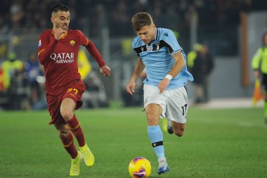 Roma, Ss Lazio 'ya karşı İtalya Serie A futbol karşılaşması
